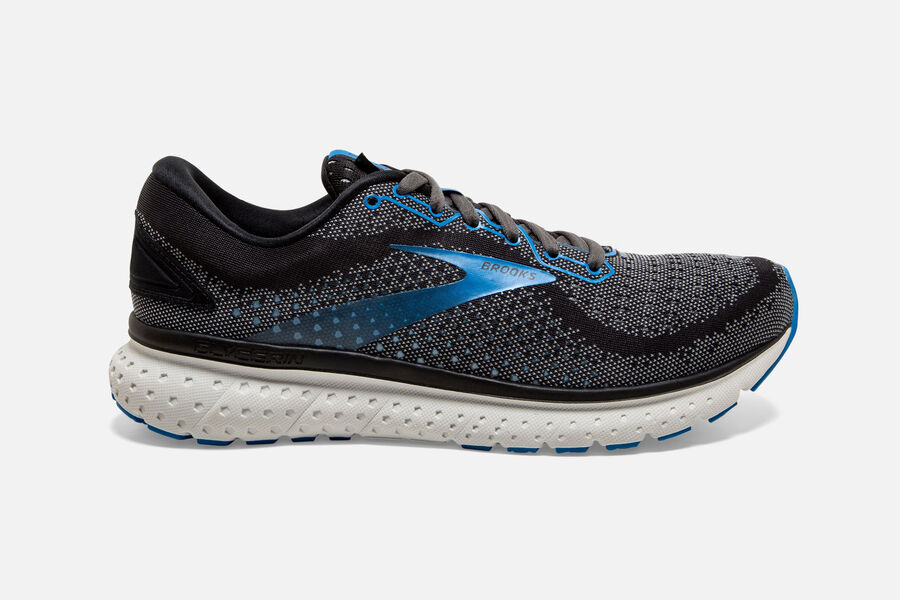 Brooks Running Shoes - Glycerin 18 Road Mens - Black/Blue - SMI-029873